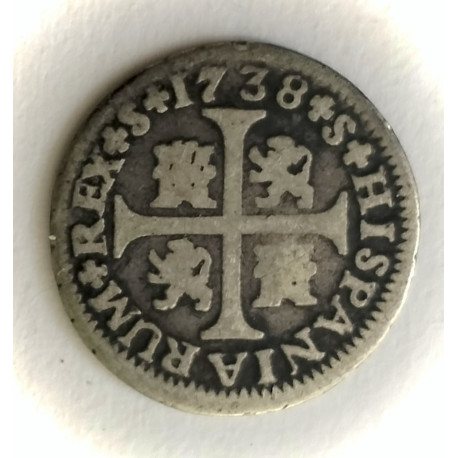 1/2 real 1738 Felipe V 1725-1728