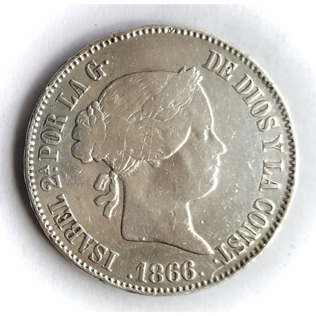 1 escudo 1866 Madrid