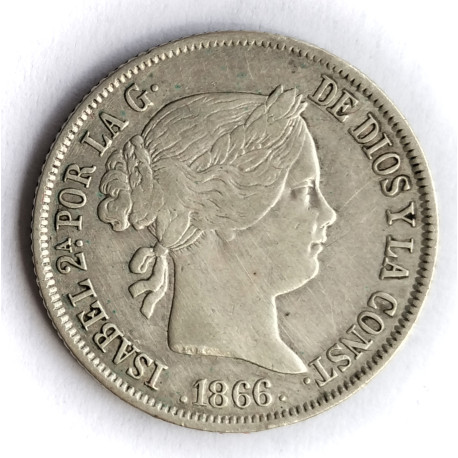 40 Céntimos de escudo 1866