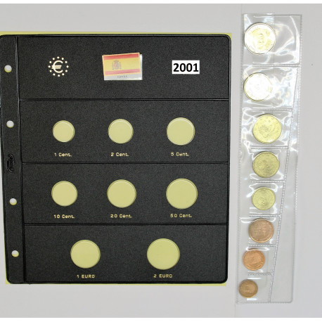 EUROS ESPAÑA Y FUNDA  2001