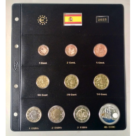 Serie Completa España 2025 y funda Pardo