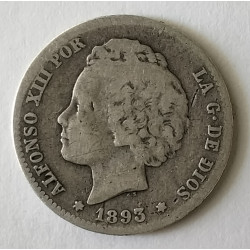 1 peseta 1893