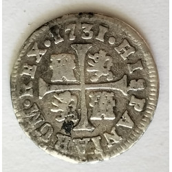 1/2 real Felipe V 1731 JF