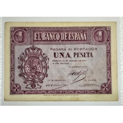 BILLETE DE 1 PESETA DE 1937