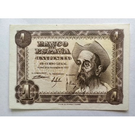 BILLETE DE 1 PESETA DE 1953