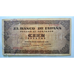 100 pesetas de 1938 Burgos