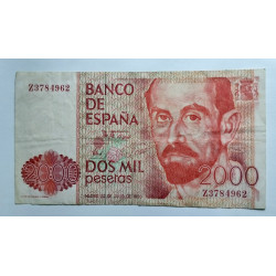 Billete de Juan Ramón Jiménez 1980