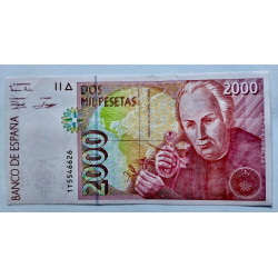 Billete de 2.000 pesetas 1992