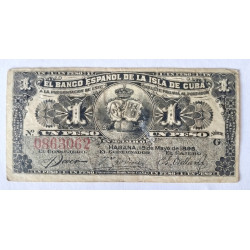 1 PESO DE LA ISLA DE CUBA
