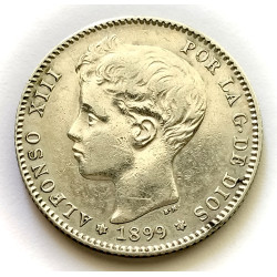 5 PESETAS ALFONSO XII 1898*98