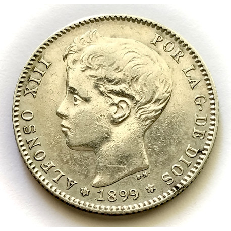 1 pts Alfonso XIII 1899*99 SG V