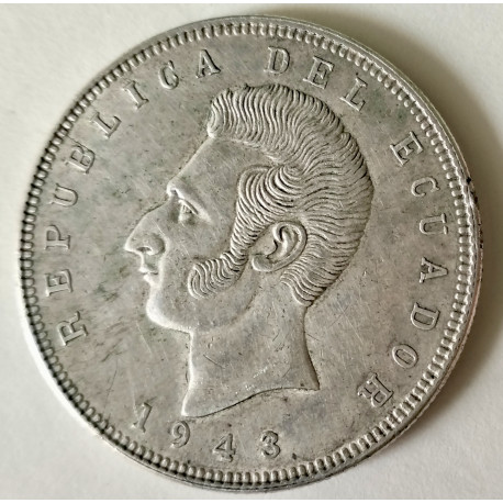5 sucres Ecuador 1943