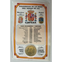 1 peseta Copa mundial de fútbol