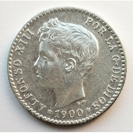 5 PESETAS ALFONSO XIII 1892 PGM