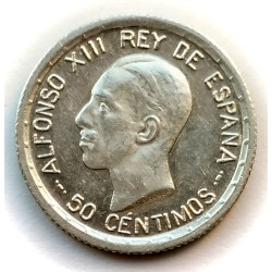 50 céntimos Alfonso XIII 1926