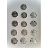 13 Monedas de plata de 50 centimos Alfonso XIII de 1926