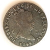8 maravedís 1849 Jubia Isabel II