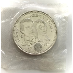 12€ PLATA BODA REAL 2004
