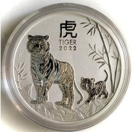 Onza de plata Tigre 2022