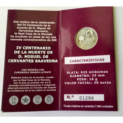 Cartera 30 € de 2016 Cervantes