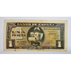 BILLETE DE 1 PESETA DE 1938 28 FEBRERO