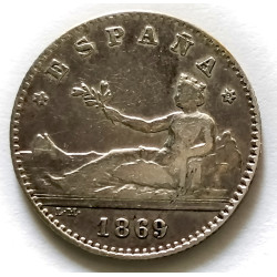 50 céntimos 1869*69