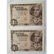 BILLETE DE 1 PESETA DE 1948