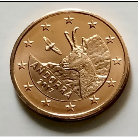 Moneda de 2 céntimos de Andorra 2017 sin circular