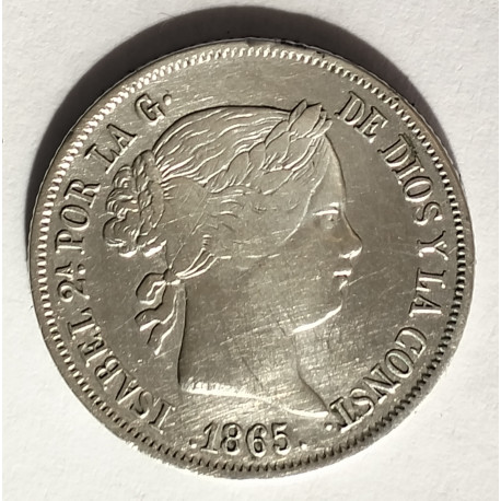 40 Céntimos de escudo 1865