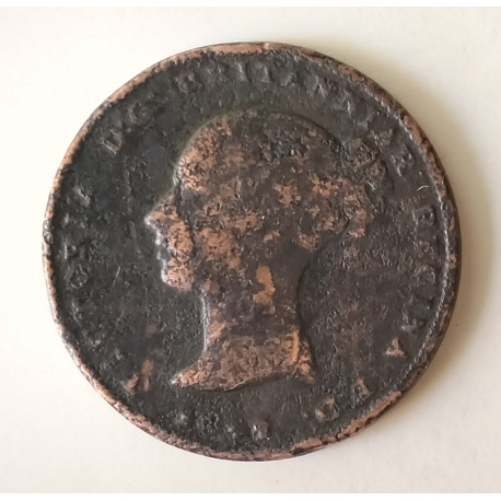 Gibraltar Half Quart Reina Victoria 1842?