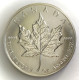 1 Oz plata de Canadá Maple 1989 hoja Arce
