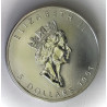 Moneda de 1 Oz plata de Canadá Maple 1991 hoja Arce