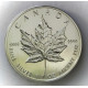 Moneda de 1 Oz plata de Canadá Maple 1991 hoja Arce