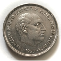 25  pesetas Franco 1957*74
