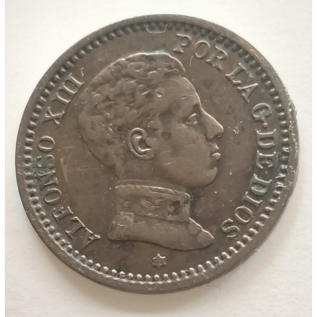 Moneda de 2 céntimos de cobre 1905*05 Alfonso XIII