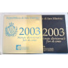 Serie de euros San Marino 2003 BU