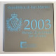 Serie de euros San Marino 2003 BU
