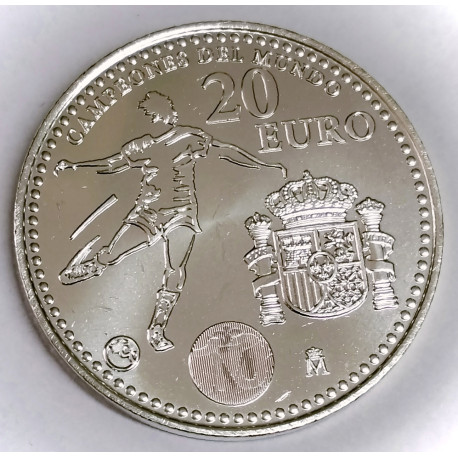 MONEDA DE 20 € PLATA CAMPEONES DEL MUNDO 2010