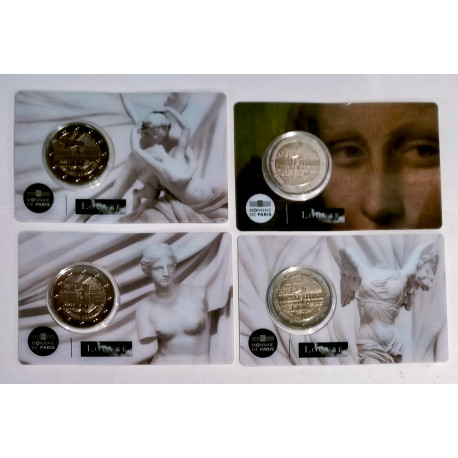 4 Coin card Museo del Louvre 2025