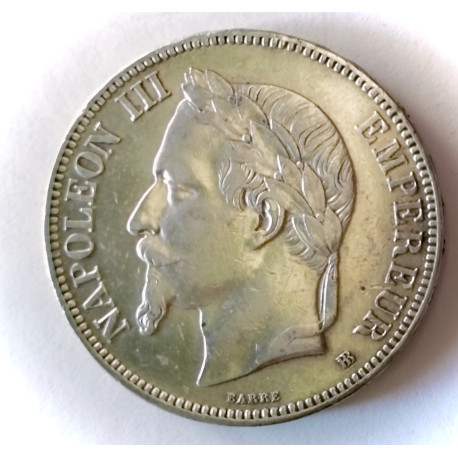 Francia 5 Francos 1869
