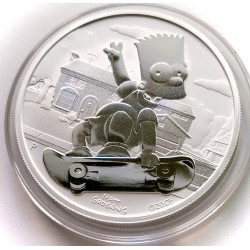 Onza de plata Bart Simpson 2020