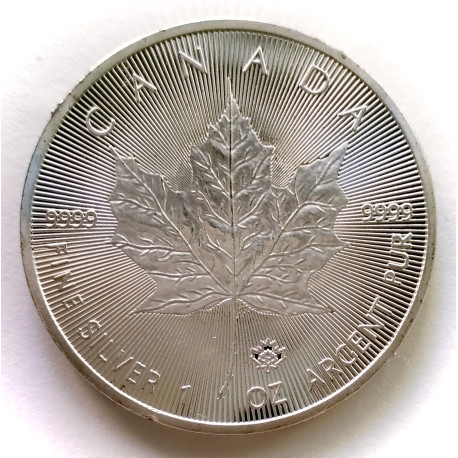 1 Oz plata de Canadá Maple 2021 hoja Arce