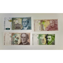 Lote 4 billetes de pesetas