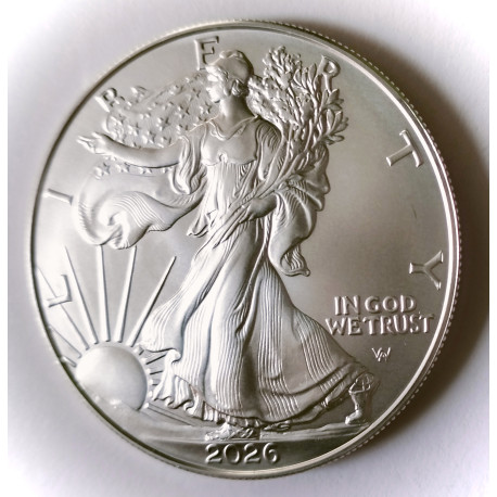 1 Dolar USA onza plata Liberty 2026