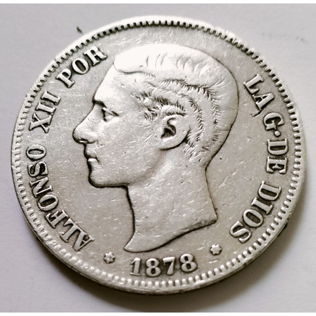 5 pts de Alfonso XII 1878*