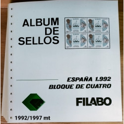 Suplementos para sellos en bloque de 4 1992/1997