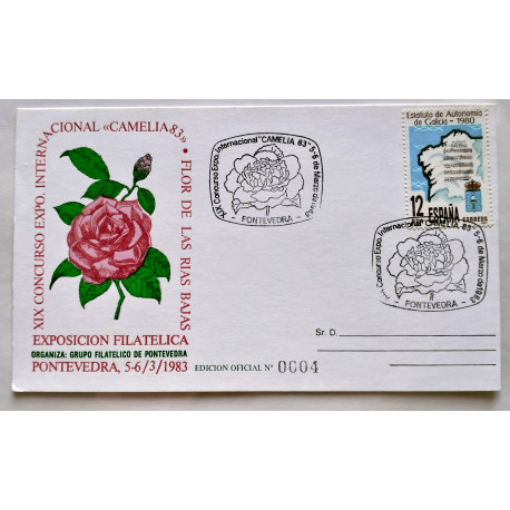 Matasello especial Exposición filatélica Pontevedra  1983