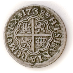 1 real 1738 Felipe V 1725-1728