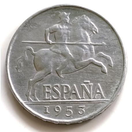 5 Céntimos 1953 Estado Español aluminio
