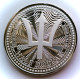 1 onza de plata Tridente Barbados